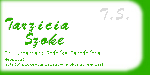 tarzicia szoke business card